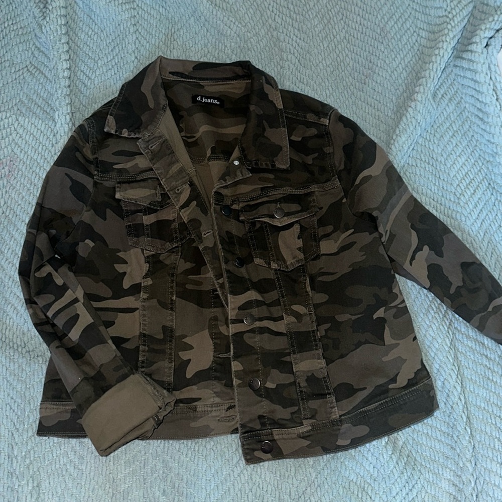 army green jean jacket